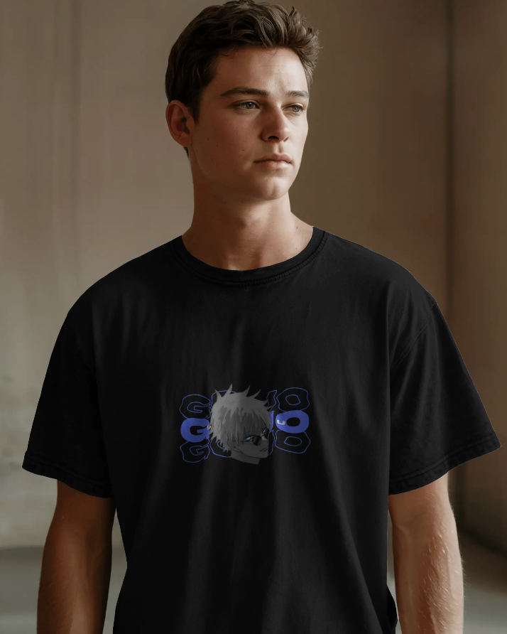 "Satoru Gojo Aesthetic Oversized T-Shirt | JJK Anime Merch"