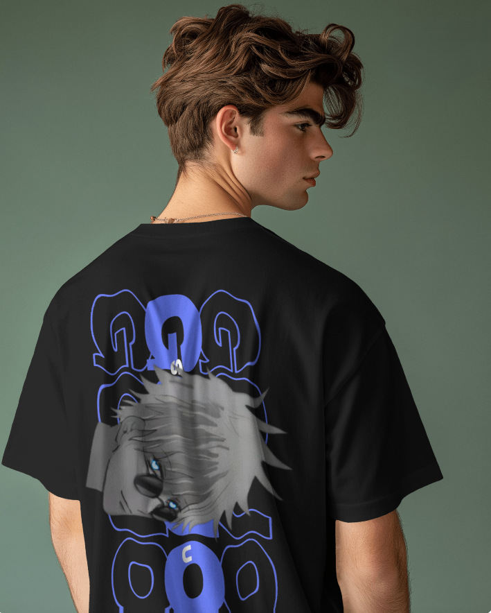 "Satoru Gojo Aesthetic Oversized T-Shirt | JJK Anime Merch"