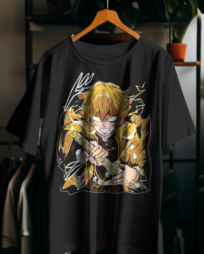 “Zenitsu Thunder Style Anime  T-Shirt | Limited Edition Demon Slayer Merch”