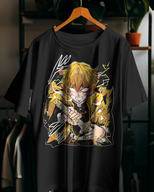 “Zenitsu Thunder Style Anime  T-Shirt | Limited Edition Demon Slayer Merch”