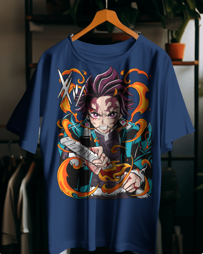 “Limited Edition Demon Slayer Tanjiro Kamado T-Shirt | Premium Cotton”
