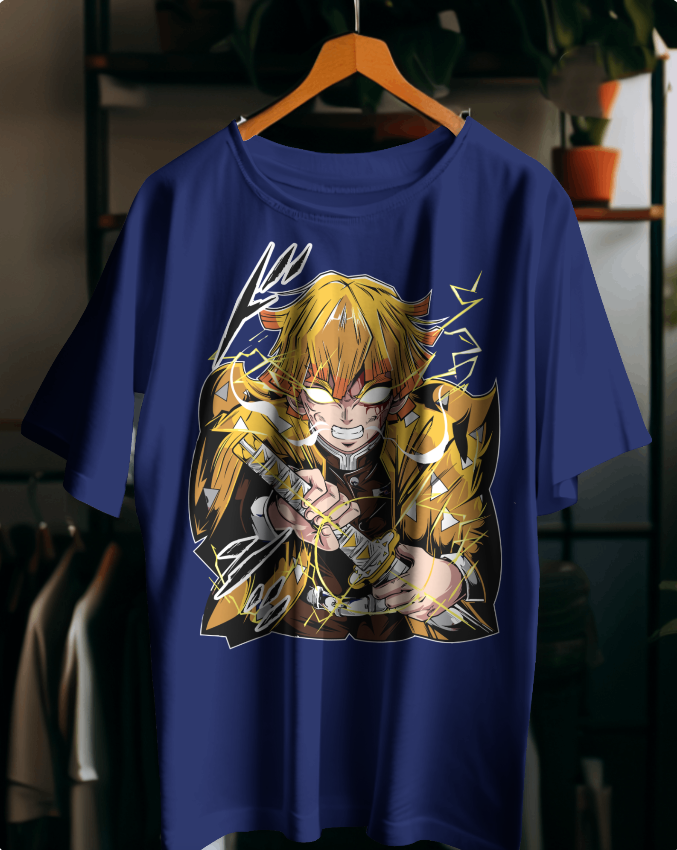 “Zenitsu Thunder Style Anime  T-Shirt | Limited Edition Demon Slayer Merch”