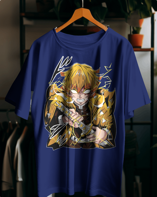 “Zenitsu Thunder Style Anime  T-Shirt | Limited Edition Demon Slayer Merch”