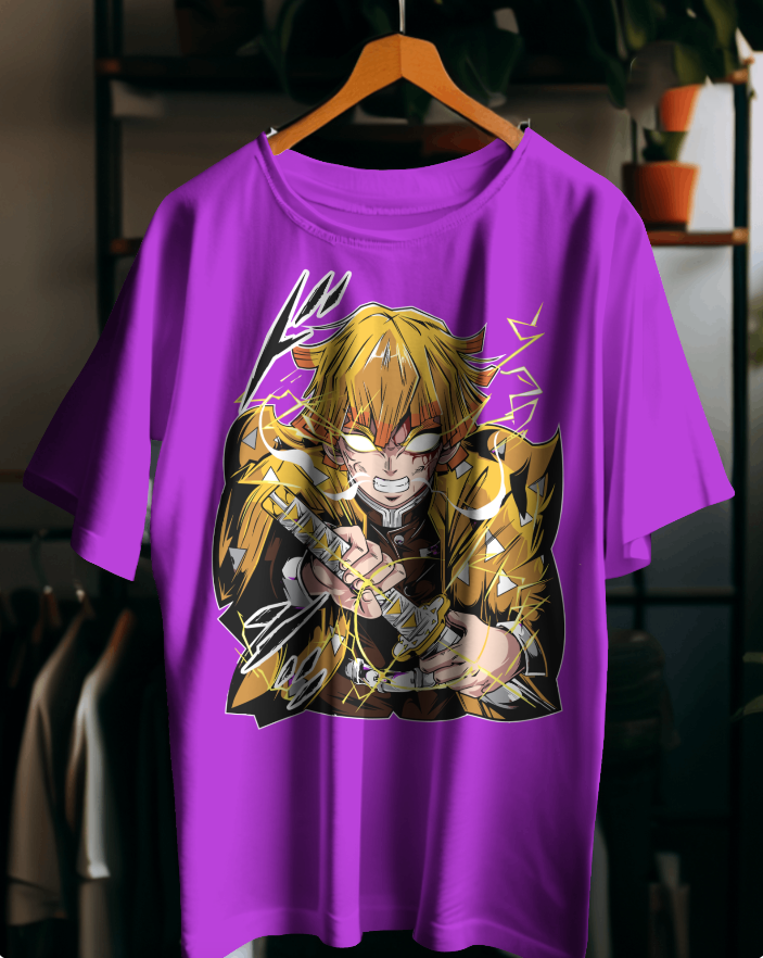 “Zenitsu Thunder Style Anime  T-Shirt | Limited Edition Demon Slayer Merch”