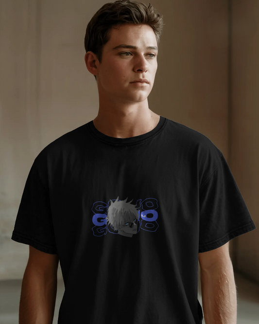 "Satoru Gojo Aesthetic Oversized T-Shirt | JJK Anime Merch"