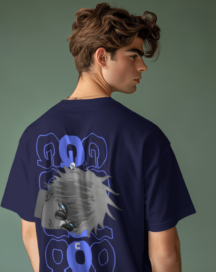 "Satoru Gojo Aesthetic Oversized T-Shirt | JJK Anime Merch"