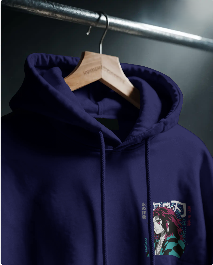 🔥 Demon Slayer Hoodie – 300 GSM Heavyweight Fleece | Anime Winter Drip 🔥