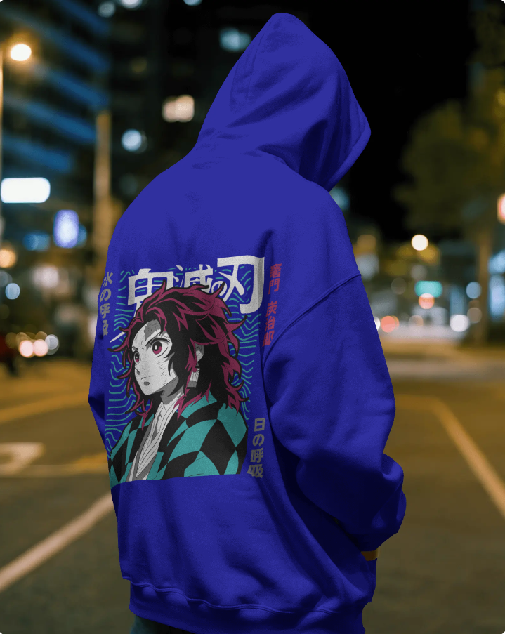 🔥 Demon Slayer Hoodie – 300 GSM Heavyweight Fleece | Anime Winter Drip 🔥