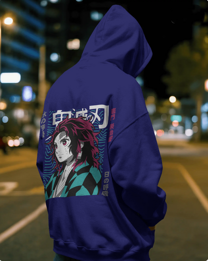 🔥 Demon Slayer Hoodie – 300 GSM Heavyweight Fleece | Anime Winter Drip 🔥