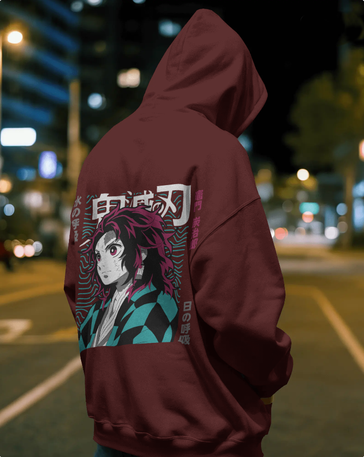 🔥 Demon Slayer Hoodie – 300 GSM Heavyweight Fleece | Anime Winter Drip 🔥