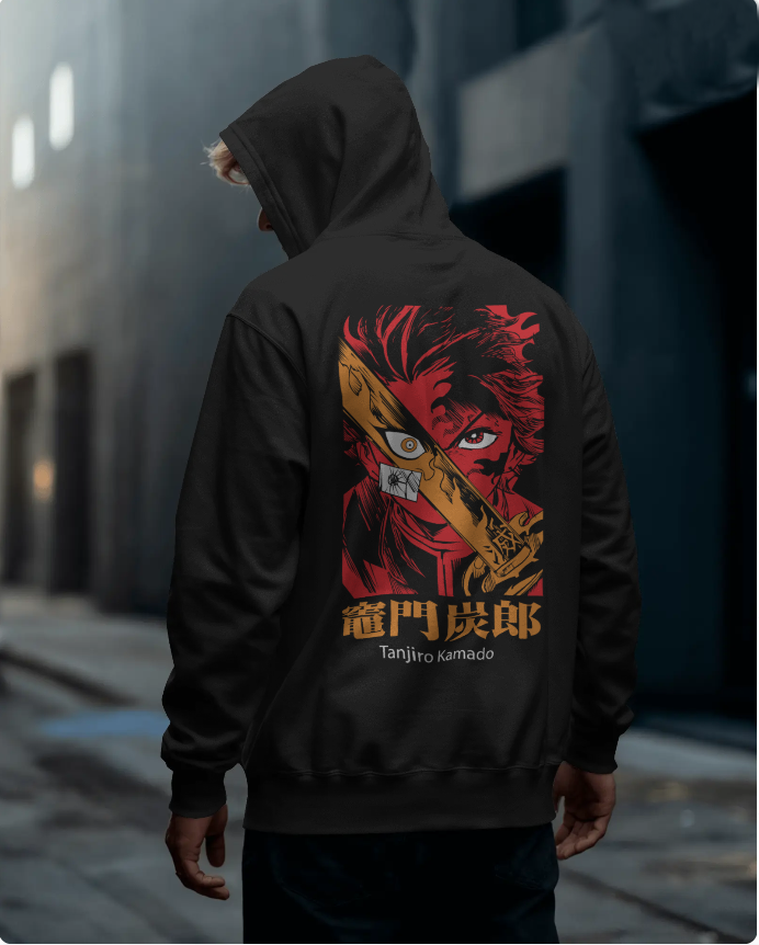 🔥 Tanjiro 300 GSM Hoodie | Built for Cold Nights & Demon Fights 🔥