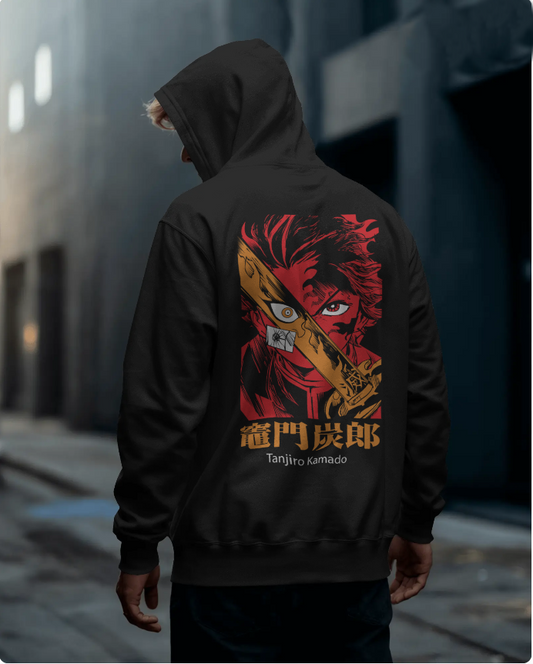 🔥 Tanjiro 300 GSM Hoodie | Built for Cold Nights & Demon Fights 🔥