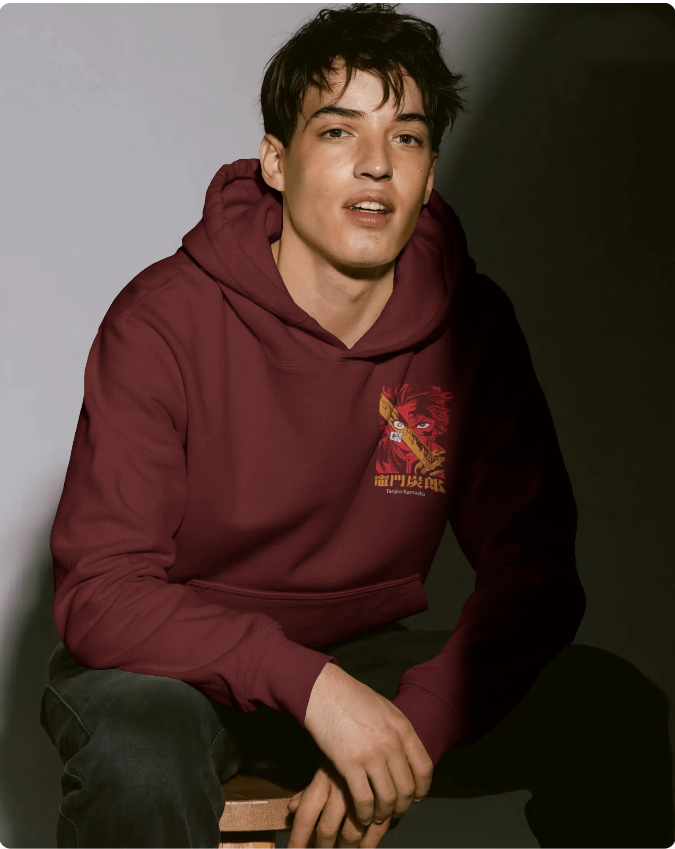 🔥 Tanjiro 300 GSM Hoodie | Built for Cold Nights & Demon Fights 🔥