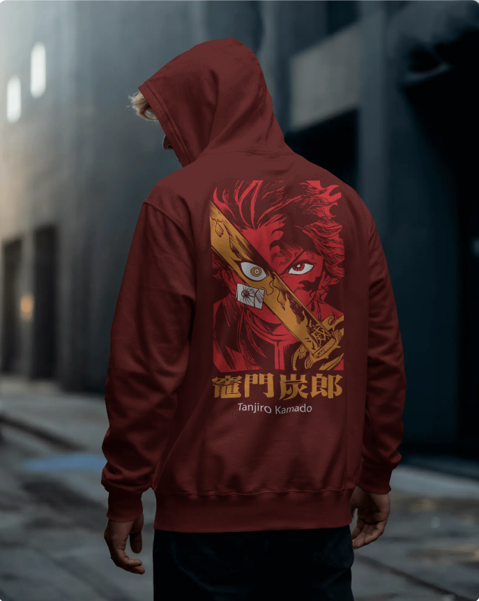 🔥 Tanjiro 300 GSM Hoodie | Built for Cold Nights & Demon Fights 🔥