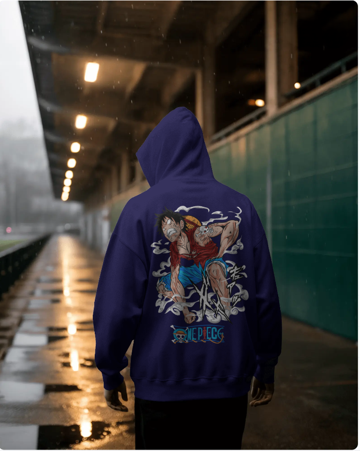 ⚡ Luffy Heavyweight Hoodie | 300 GSM Fleece | Winter Drip for Future Pirate Kings ❄️