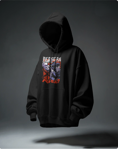 🖤 Berserk Guts Hoodie | 300 GSM Heavy Fleece | Embrace the Darkness, Wear the Strength ⚡